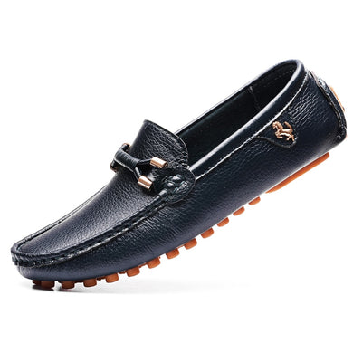 EPibuss Men Leather Moccasin Golf shoes