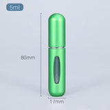 EPibuss 5ml  Portable Liquid Mini Aluminum Container  Perfume Atomizer For Traveling