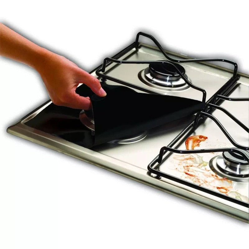 EPibuss 1/4PC  Kitchen Gas  Stovetop Burner Protector  Accessories Mat