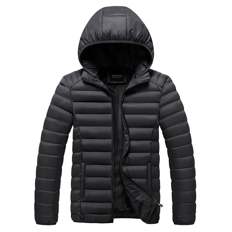 EPibuss Men Winter New Casual Warm Thick Waterproof Jacket