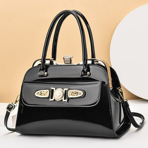 EPibuss  Women Diamonds Bright Leather Shoulder Large Capacity Handbags