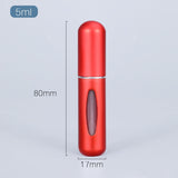 EPibuss 5ml  Portable Liquid Mini Aluminum Container  Perfume Atomizer For Traveling