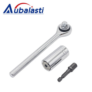 EPibuss Multifunctional 7-19mm Universal Torque Wrench Socket Wrench