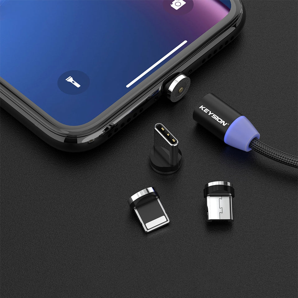 EPibuss KEYSION LED Magnetic USB Cable Fast Charging Type C Cable Magnet Charger