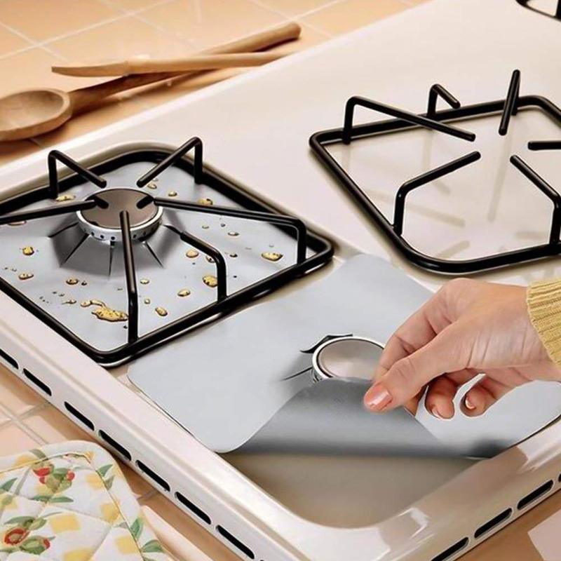 EPibuss 1/4PC  Kitchen Gas  Stovetop Burner Protector  Accessories Mat