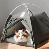 EPibuss Portable Folding Indoor Outdoor Pet Tent Bed Cave For Cat Small Dog