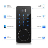 EPibuss Smart Lock Keyless Entry Bluetooth Tuya Lock With Fingerprint Reader Touch Screen