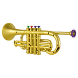 EPibuss Musical Wind Instruments Trumpet Kids ABS Metallic Gold Trumpet