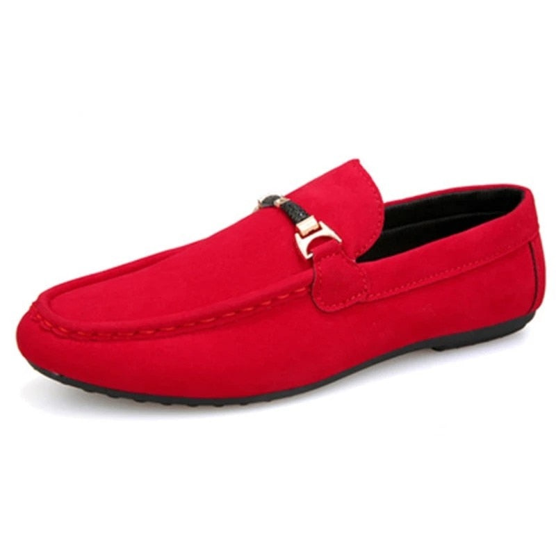 EPibuss Men  Black Blue Red Loafers  Moccasin Soft Comfortable  Flats Sneakers