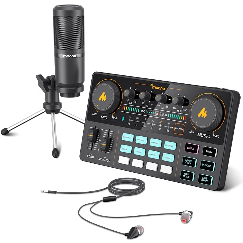 EPibuss MAONO Sound  Microphone Mixer Kit for Live streaming podcasting