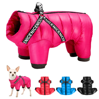 EPibuss Super Warm Winter Harness Waterproof Puppy Clothing