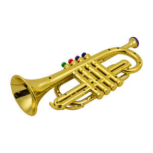 EPibuss Musical Wind Instruments Trumpet Kids ABS Metallic Gold Trumpet