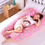 EPibuss Side Sleeper Maternity Sleeping Support U Shape 100% Cotton Full Body Pillow for Pregnant Women