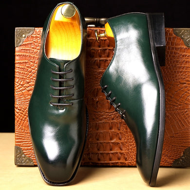 EPibuss Men Leather British Style Oxfords Solid Color Business, Wedding Elegant Wedding Shoes