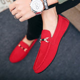 EPibuss Men  Black Blue Red Loafers  Moccasin Soft Comfortable  Flats Sneakers