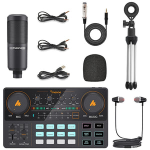 EPibuss MAONO Sound  Microphone Mixer Kit for Live streaming podcasting