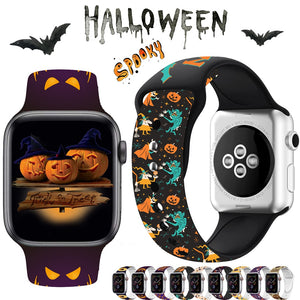 EPibuss Halloween Strap For Apple Watch Band 45mm 41mm 44mm 40mm Silicone