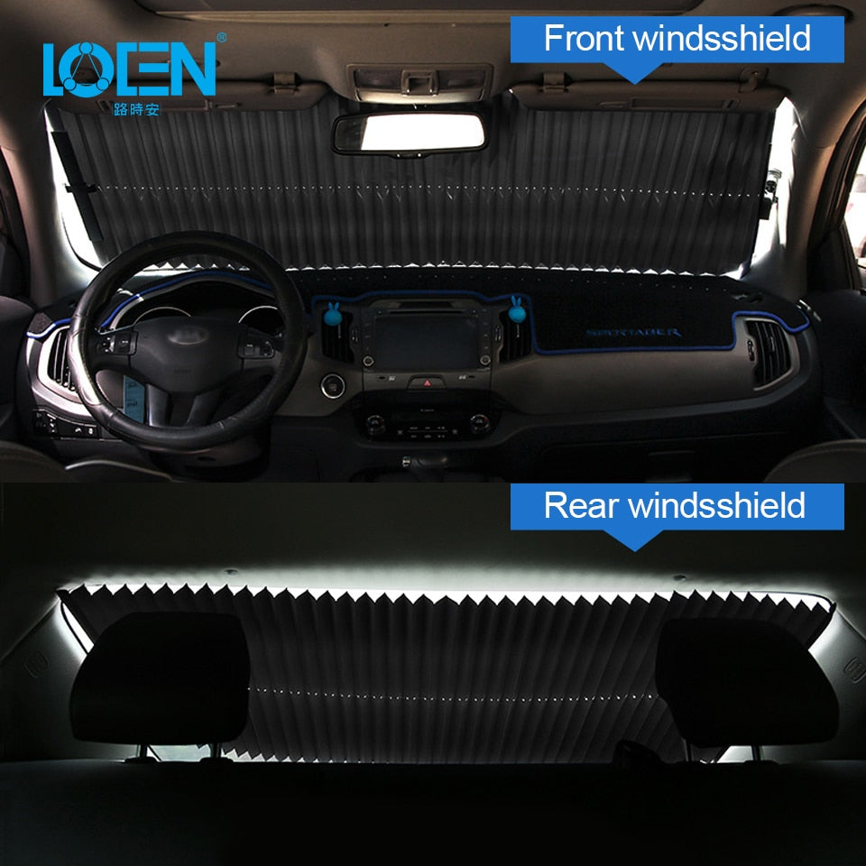 EPibuss Car Sunshade Retractable Windshield Sun Shade Cover for Solar