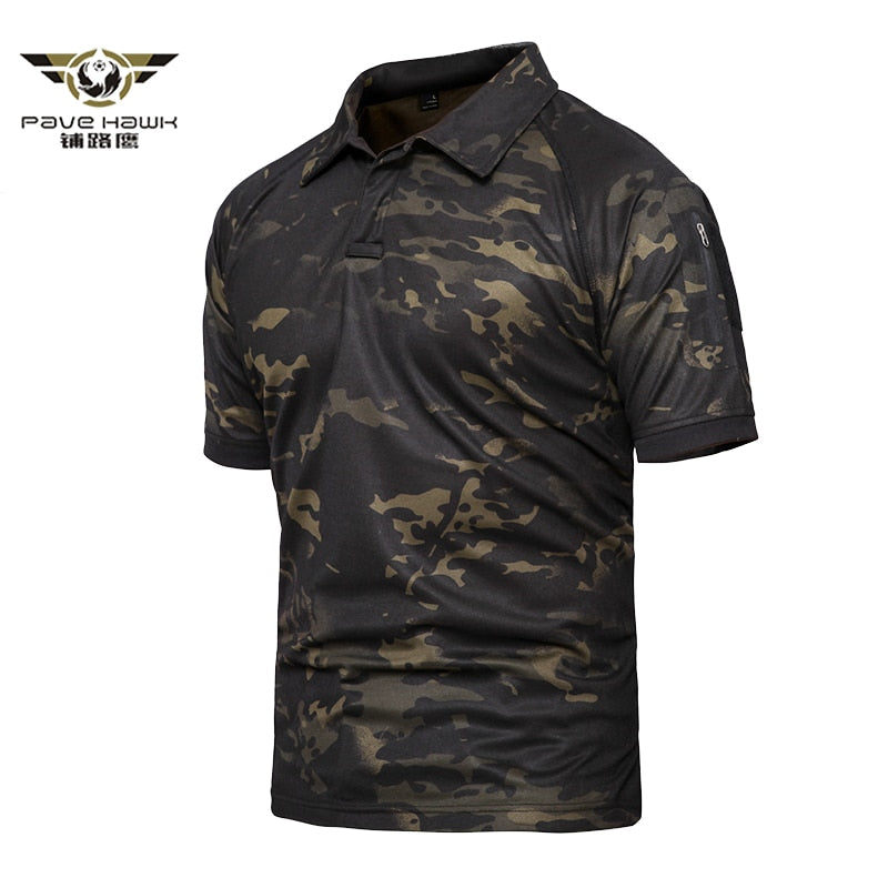 EPibuss Men Breathable Army Combat Tactical Polo Shirts