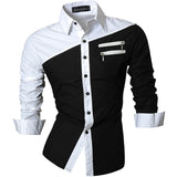 EPibuss Men Dress Fashion  Long Sleeve Shirts