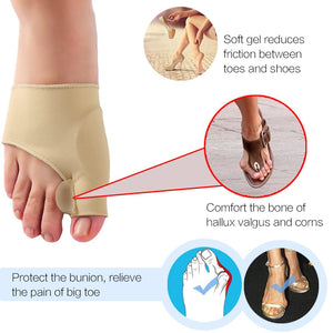 EPibuss 2Pcs=1Pair Toe Separator Valgus Bunion Orthotics Thumb Bone  Adjuster