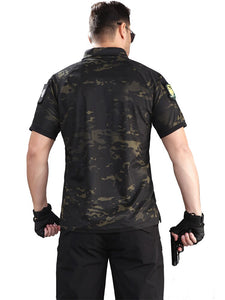 EPibuss Men Breathable Army Combat Tactical Polo Shirts