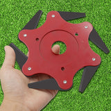 EPibuss 6 Teeth Bush, Garden Grass Metal Blades Trimmer Head 65Mn  For Lawn Mower