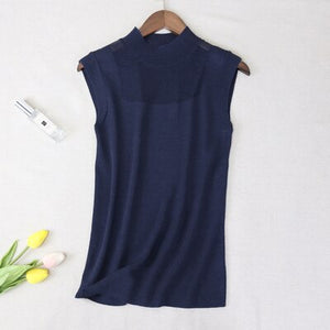 EPibuss Women Tank Tops High Elastic Sexy Sleeveless Knitted Vest