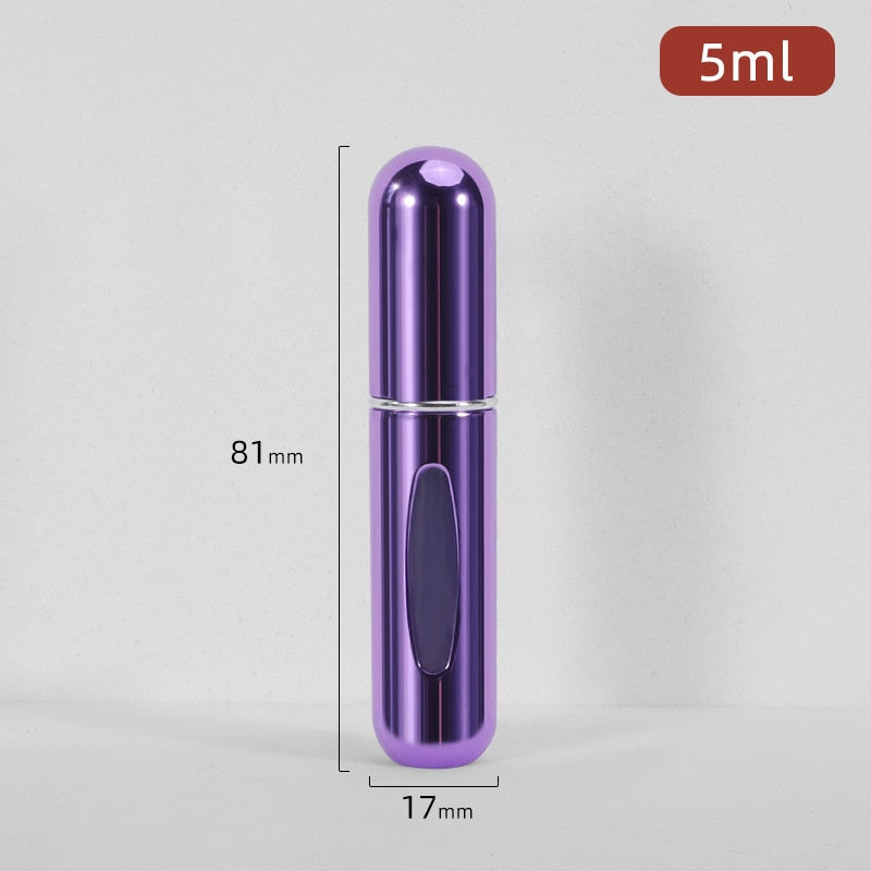 EPibuss 5ml  Portable Liquid Mini Aluminum Container  Perfume Atomizer For Traveling