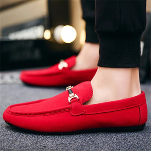 EPibuss Men  Black Blue Red Loafers  Moccasin Soft Comfortable  Flats Sneakers