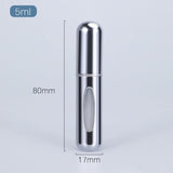 EPibuss 5ml  Portable Liquid Mini Aluminum Container  Perfume Atomizer For Traveling