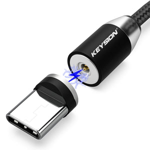 EPibuss KEYSION LED Magnetic USB Cable Fast Charging Type C Cable Magnet Charger