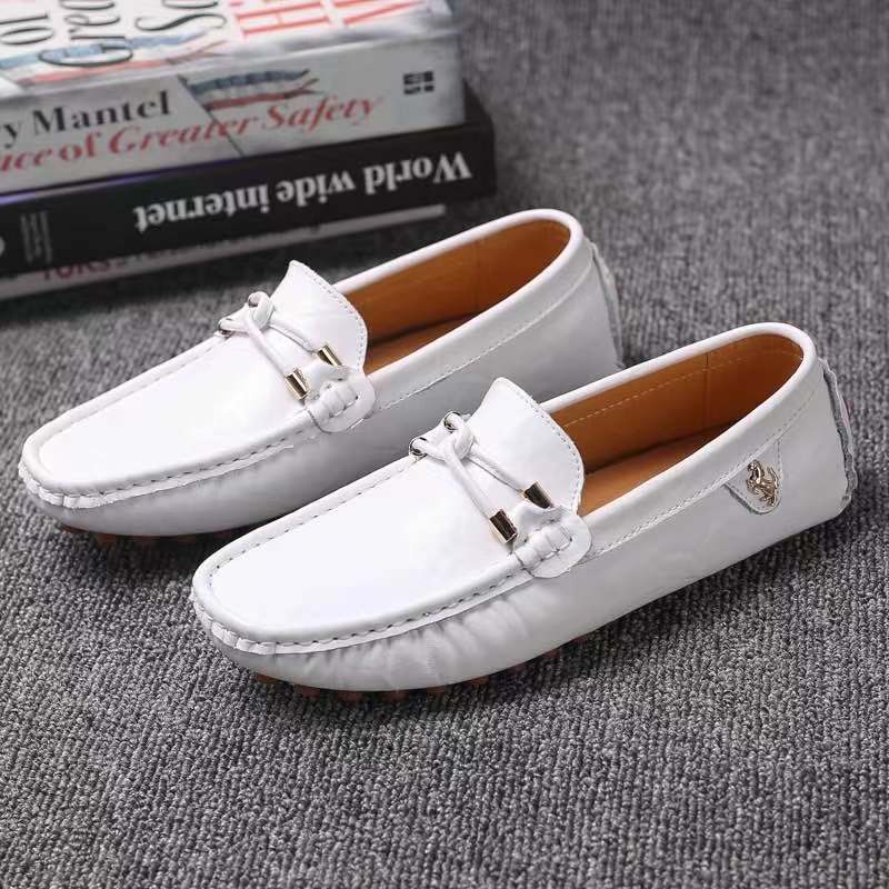EPibuss Men Leather Moccasin Golf shoes
