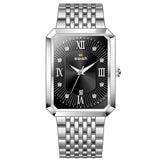 EPibiuss Rectangular  Fashion Steel Bracelet Quartz Watches