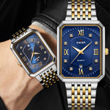 EPibiuss Rectangular  Fashion Steel Bracelet Quartz Watches