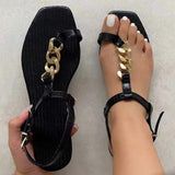 EPibuss Summer Buckle Strap Outdoor Women Flat Sandals