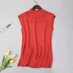 EPibuss Women Tank Tops High Elastic Sexy Sleeveless Knitted Vest