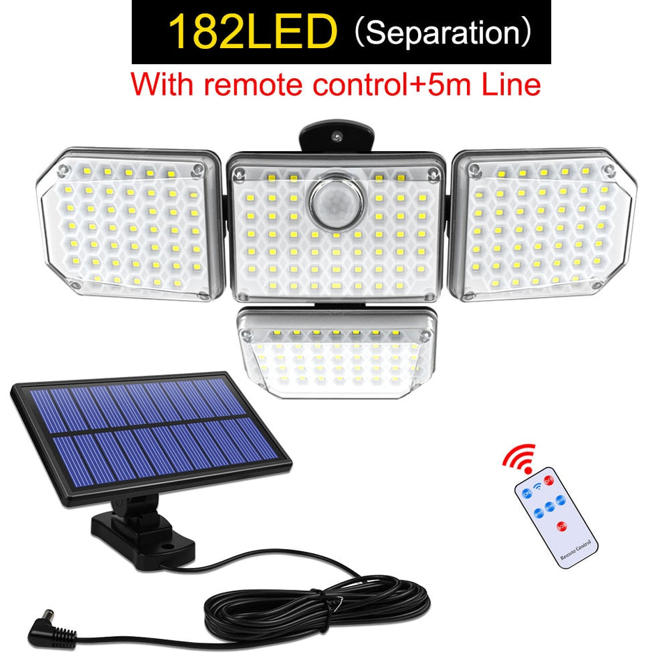 EPibuss Out/indoor Solar Adjustable  Waterproof Heads Security LED Lights