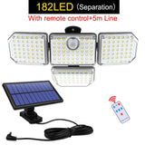 EPibuss Out/indoor Solar Adjustable  Waterproof Heads Security LED Lights