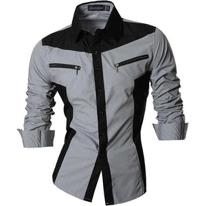 EPibuss Men Dress Fashion  Long Sleeve Shirts