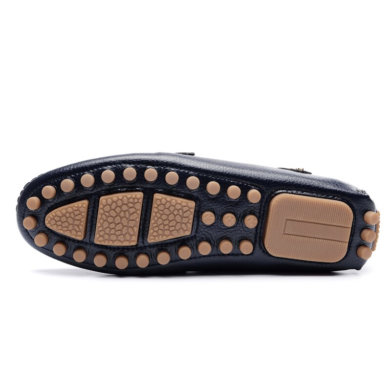 EPibuss Men Leather Moccasin Golf shoes