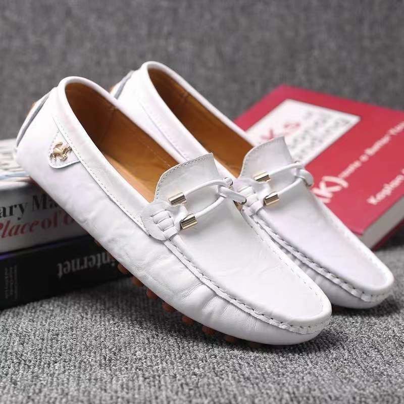 EPibuss Men Leather Moccasin Golf shoes
