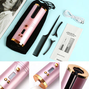 EPibuss Hair Curler Wireless Automatic Electric Iron Set Adjustable Temperature