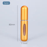 EPibuss 5ml  Portable Liquid Mini Aluminum Container  Perfume Atomizer For Traveling