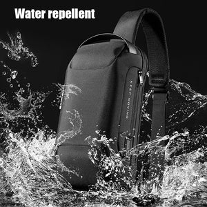 EPibuss Anti-theft Men Waterproof Multifunction Crossbody Short Trip Chest Backpack