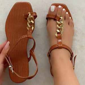 EPibuss Summer Buckle Strap Outdoor Women Flat Sandals