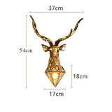 EPibuss Deer Head Wall Light Living Room Bedroom Aisle Background Wall  Decor