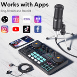 EPibuss MAONO Sound  Microphone Mixer Kit for Live streaming podcasting