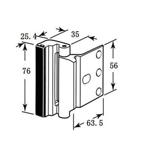 EPibuss Aluminium Alloy U Door Reinforcement Lock  Child Proof Door Stopper