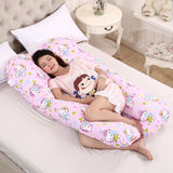 EPibuss Side Sleeper Maternity Sleeping Support U Shape 100% Cotton Full Body Pillow for Pregnant Women